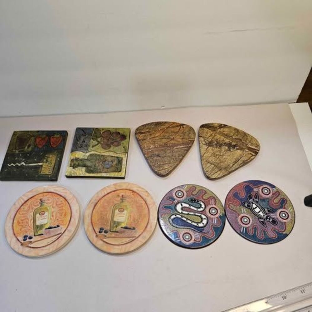 Mixed Lot of 8 Decorative Coasters